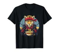 Leopard Ramen Ninja Warrior Artwork Leopard Ramen Bowl T-Shirt