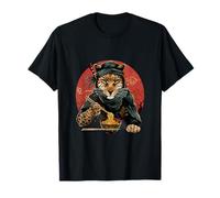 Leopard Ramen Ninja Warrior Leopard Ramen Bowl Artwork T-Shirt