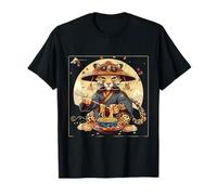 Leopard Ramen Samurai Warrior Japanese Noodles Ramen Lover T-Shirt