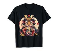 Leopard Ramen Samurai Warrior Japanese Noodles Ramen Lover T-Shirt