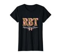 Leopard RBT Registered Behavior Technician ABA Therapist Value Graphic T-Shirt, Women, Black, L