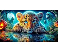 leopard Recycled Paper Jigsaw Puzzle 1000 Pieces Great Gift Idea Educational Games for The Whole for Women, Gifts for Men 38x26cm/1000pcs