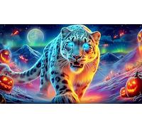 leopard Recycled Paper Jigsaw Puzzle 1000 Pieces Great Gift Idea Educational Games for The Whole for Women, Gifts for Men 70x50cm/1000pcs