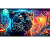 leopard Recycled Paper Jigsaw Puzzle 1000 Pieces Great Gift Idea Educational Games for The Whole for Women, Gifts for Men 38x26cm/1000pcs