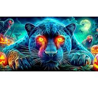 leopard Recycled Paper Jigsaw Puzzle 1000 Pieces Great Gift Idea Educational Games for The Whole for Women, Gifts for Men 38x52cm/1000pcs