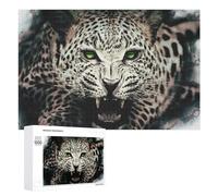 Leopard Roar Wild Majesty Unleashed Jigsaw Puzzle, 1000 PCS, for Adults And Families, Shared Puzzle Time for Family And Friends, for Quiet Evenings