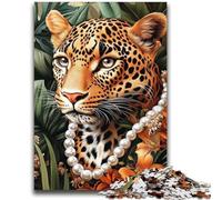 Leopard Rose Adult Jigsaws 2000 Pieces Difficult,Family Game Stress Reliever Difficult Challenge Secret Santa Gifts (70X100cm)