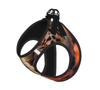 Leopard Rose Print Dog Harness,Pet Leash Vest,Adjustable And Reflective Vest,For Small To Medium Dogs