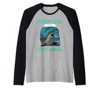 Leopard Seal is My Spirit Animal Leopard Seals Leopard Seal Raglan Baseball Tee