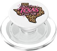 Leopard She's From Texas I Can Tell PopSockets PopGrip for MagSafe
