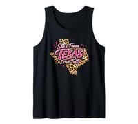 Leopard She's from Texas I Can Tell Tank Top
