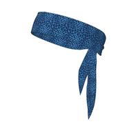 Leopard Skin Animal Print Ninja Headbands,Adjustable Head Tie For Men, Sports Sweatband For Yoga Running Basketball