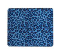 Leopard Skin Animal Thick Mouse Pad Desk Mat, Precise Stitch Lock Edge Non-Slip Design For Pc Console Work Study