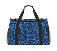 Leopard Skin Animal Travel Duffel Bag for Women Men,Print Polyester Tote Hand Luggage Bag with Shoulder Strap