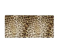 Leopard Skin Animals,Mouse Pad Large Desk Pad Computer Keyboard Mouse Mat With Non Slip Rubber Base 40 x 90 cm