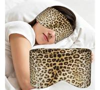 Leopard Skin Animals, Sleep Mask for Home Travel, Full Eye Covers Light Blocking Eye Mask Sleep Eye and Ear Muffs