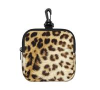 Leopard Skin Animals, Square Zipper Storage Bag, Neoprene Coin Purse, Small Wallets, Change Pouch, Change Purse