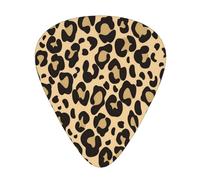 Leopard Skin Cheetah Jaguar,12 Pcs Guitar Pick,3 Different Thickness Plectrums for Acoustic Guitar Bass Ukulele (0.46mm 0.96mm 0.71mm)