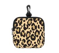 Leopard Skin Cheetah Jaguar, Square Zipper Storage Bag, Neoprene Coin Purse, Small Wallets, Change Pouch, Change Purse