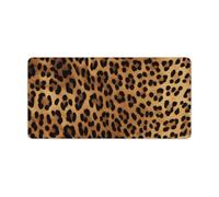 Leopard Skin Desk Pad Waterproof Writing Mouse Pad Non-Slip Laptop Desk Protector Large Office Desk Mat Computer Keyboard Rubber Mat for Work Home Decor 12" X 24"