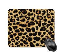 Leopard Skin Pattern Gaming Mouse Pad with Rubber Base
