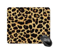 Leopard Skin Pattern Gaming Mouse Pad with Rubber Base