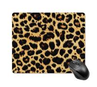 Leopard Skin Pattern Gaming Mouse Pad with Rubber Base