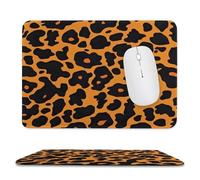 Leopard Skin Pattern Non-Slip Mouse Pads Rubber Base Mouse Mat for Desktop Home Office 7.9"x9.4"