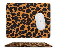 Leopard Skin Pattern Non-Slip Mouse Pads Rubber Base Mouse Mat for Desktop Home Office 9.8"x11.8"