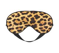 Leopard Skin Pattern Print Soft Eye Mask Beneficial Block Light Nap Night Use Travel Camping Meditation Yoga