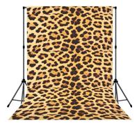 Leopard Skin Pattern Printed Shooting Backdrop Cloth, Soft Wrinkle Free Background, Versatile Studio Display Prop