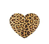 Leopard Skin Pattern Printing 10 Pcs Air Freshener Car Scented Hanging Sheets Air Freshener Sheet With Rope For Car And Home