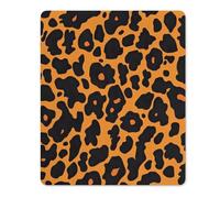 Leopard Skin Pattern Rectangular Non-Slip Mouse Pads Rubber Base Mouse Mat for Desktop Home Office 18 * 22cm