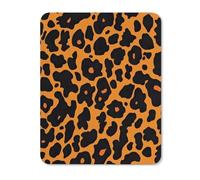 Leopard Skin Pattern Rectangular Non-Slip Mouse Pads Rubber Base Mouse Mat for Desktop Home Office 20 * 25cm