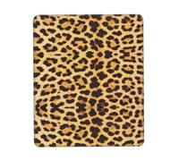 Leopard Skin Pattern Square Mouse Pad, Cloth With Rubberized Base, Standard Gaming Mousepad, Non-Slip Rubber Base