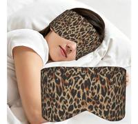Leopard Skin, Sleep Mask for Home Travel, Full Eye Covers Light Blocking Eye Mask Sleep Eye and Ear Muffs