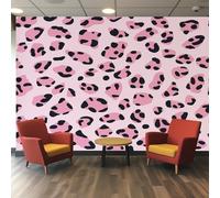 Leopard Skin Wallpaper - Pink Animal Wall Mural - Wall Murals for Living Room Bedroom - Photo Wallpaper & Home Decor Art - 350 x 256 cm I277