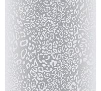 Leopard Skin Wallpaper Silver/Grey Muriva 168501