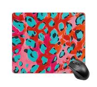 Leopard Spot Pattern Mouse Pad - Non-Slip Rubber Base Ultra-Thin Desk Mat Waterproof & Portable Mousepad for Gaming, Office, Design 18 * 22cm