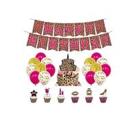 Leopard Spots Party Decorations for Birthday Cakes and Banners
