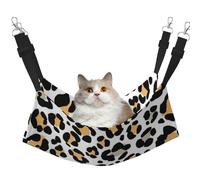 Leopard Stone Animal Print Safari,Cat Hanging Hammock Soft Double Sided Hanging Bed for Small Dogs Pet,L