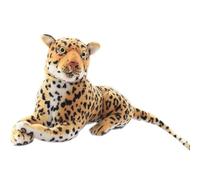 Leopard Stuffed Animal, Large Cheetah Plush Toy Lifelike Big Cat Pillow Wild Safari Realistic Giant Animal Decor Gift for Kids(30cm/11.8“)