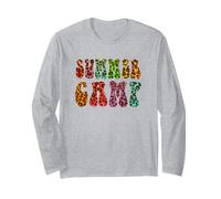Leopard Summer Camp Campground Counselor Director Besties Long Sleeve T-Shirt