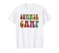 Leopard Summer Camp Campground Counselor Director Besties T-Shirt