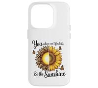 Leopard Sunflower Be The Sunshine Positive Case for iPhone 14 Pro