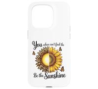 Leopard Sunflower Be The Sunshine Positive Case for iPhone 15 Pro
