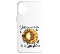 Leopard Sunflower Be The Sunshine Positive Case for iPhone 16 Plus