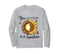 Leopard Sunflower Be The Sunshine Positive Long Sleeve T-Shirt
