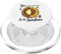Leopard Sunflower Be The Sunshine Positive PopSockets PopGrip for MagSafe