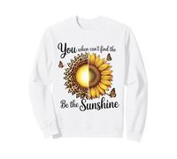 Leopard Sunflower Be The Sunshine Positive Sweatshirt